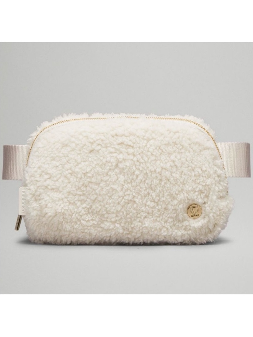 Lululemon Cream Sherpa Belt Bag NWT